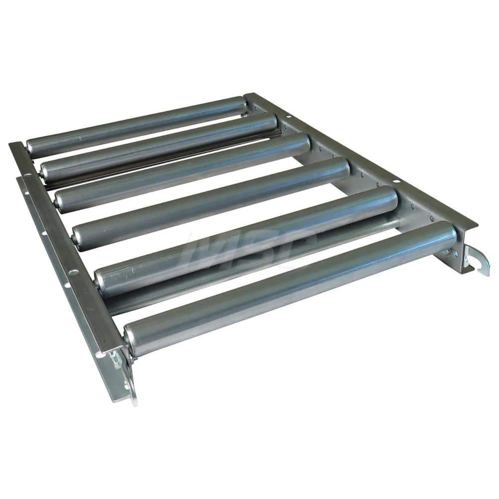 Gravity Conveyors; Conveyor Type: Roller; Component: Straight Conveyor; Telescopic: No; Roller Diameter (Decimal Inch): 1.3800; Overall Width: 18; Wheel Material: Galvanized Steel; Minimum Extended Length: 5.0 ft; Maximum Extended Length: 5.0000; Minimum