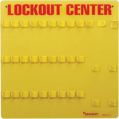 Ability One - Lockout Centers & Stations; Type: Lockout Station ; Equipped or Empty: Empty ; Maximum Number of Locks: 28 ; Language: English ; Board Coating: None - Exact Industrial Supply