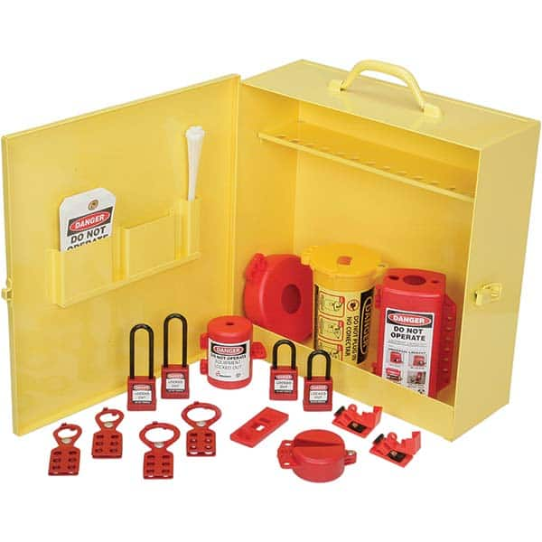 Ability One - Lockout Centers & Stations; Type: Lockout Station ; Equipped or Empty: Equipped ; Maximum Number of Locks: 14 ; Language: English ; Board Coating: None - Exact Industrial Supply