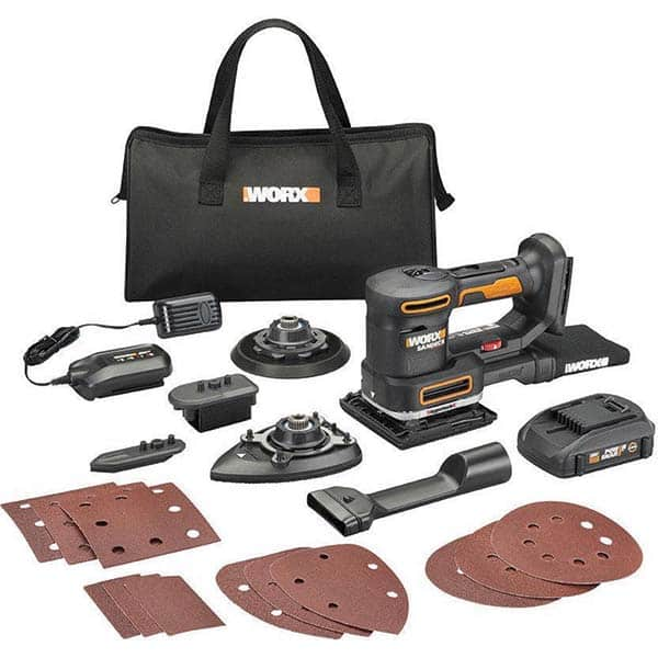 Worx - Electric Orbital Sanders Sander Type: Cordless Random Orbital Random Orbit: Yes - USA Tool & Supply