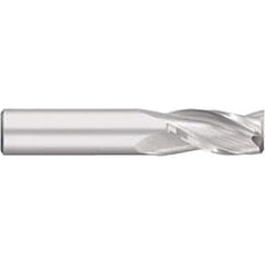 Titan USA - Square End Mills; Mill Diameter (Inch): 1/8 ; Mill Diameter (Decimal Inch): 0.1250 ; Number of Flutes: 3 ; Length of Cut (Inch): 1/2 ; Length of Cut (Decimal Inch): 0.5000 ; Material: Solid Carbide - Exact Industrial Supply