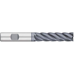Titan USA - Square End Mills; Mill Diameter (Inch): 3/4 ; Mill Diameter (Decimal Inch): 0.7500 ; Number of Flutes: 5 ; Length of Cut (Inch): 2-1/4 ; Length of Cut (Decimal Inch): 2.2500 ; Material: Solid Carbide - Exact Industrial Supply