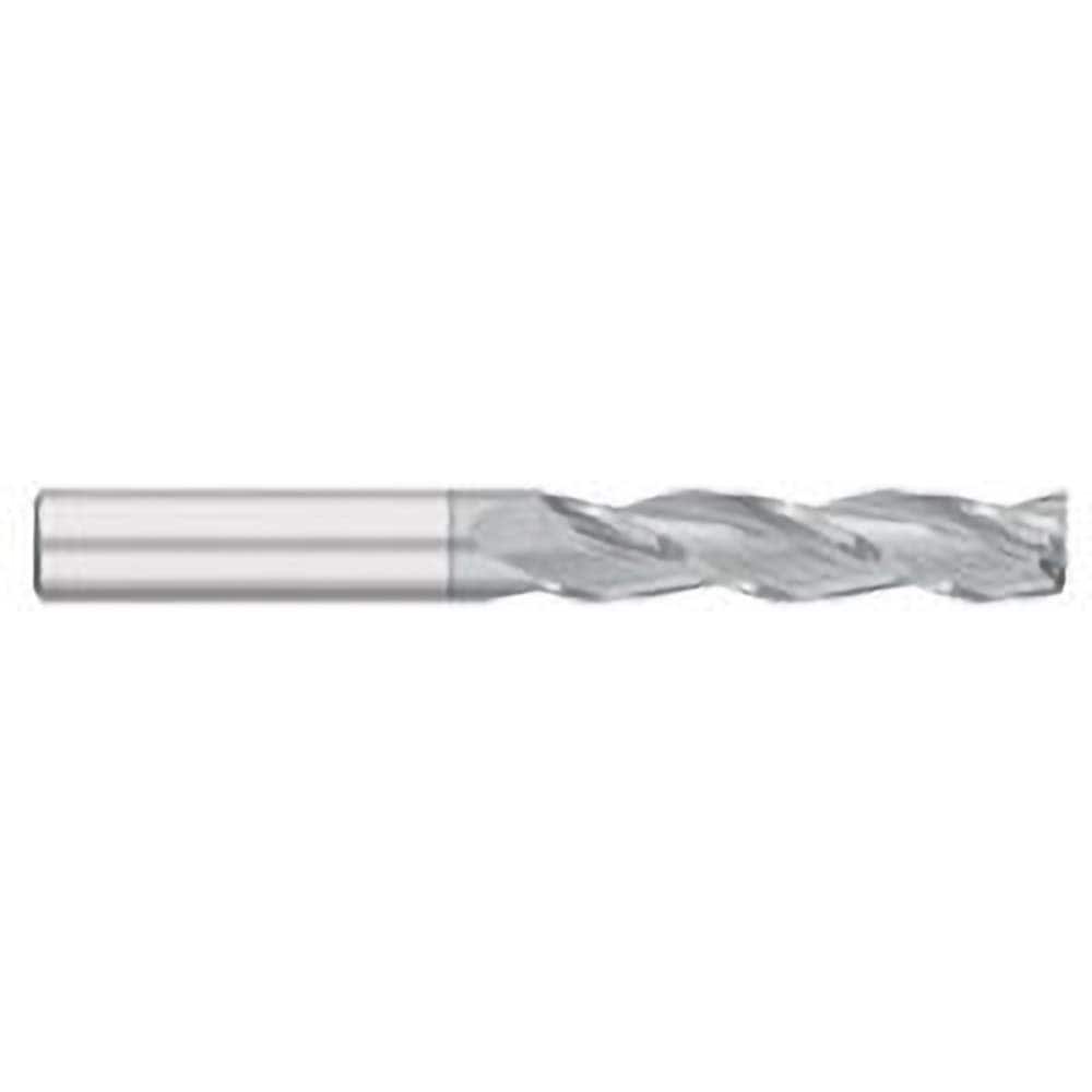 Square End Mill: 7/8'' Dia, 3'' LOC, 7/8'' Shank Dia, 6'' OAL, 3 Flutes, Solid Carbide Single End, TiCN Finish, Upcut Flute, 30 ° Helix, Centercutting, RH Cut, RH Flute