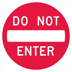 Lyle Signs - Traffic & Parking Signs; MessageType: Traffic Control Signs ; Message or Graphic: Message & Graphic ; Legend: Do Not Enter ; Graphic Type: Do Not Enter ; Reflectivity: Reflective; High Intensity ; Material: Aluminum - Exact Industrial Supply