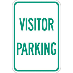 Lyle Signs - Traffic & Parking Signs; MessageType: Visitor; Parking Lot ; Message or Graphic: Message Only ; Legend: Visitor Parking ; Graphic Type: None ; Reflectivity: Reflective; Engineer Grade ; Material: Aluminum - Exact Industrial Supply