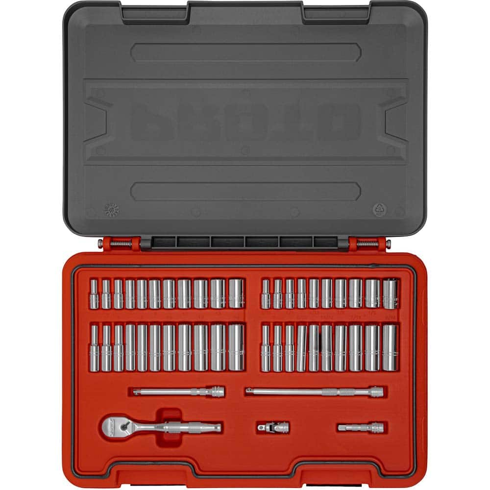 Proto - Socket Sets; Measurement Type: Metric; SAE ; Drive Size: 1/4 ; Minimum Size (Inch): 3/8 ; Maximum Size (mm): 14.00 ; Maximum Size (Inch): 9/16 ; Tool Type: Socket Set - Exact Industrial Supply