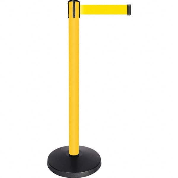 Tensator - Barrier Posts Type: Tensabarrier Post Post Color/Finish: Yellow - USA Tool & Supply