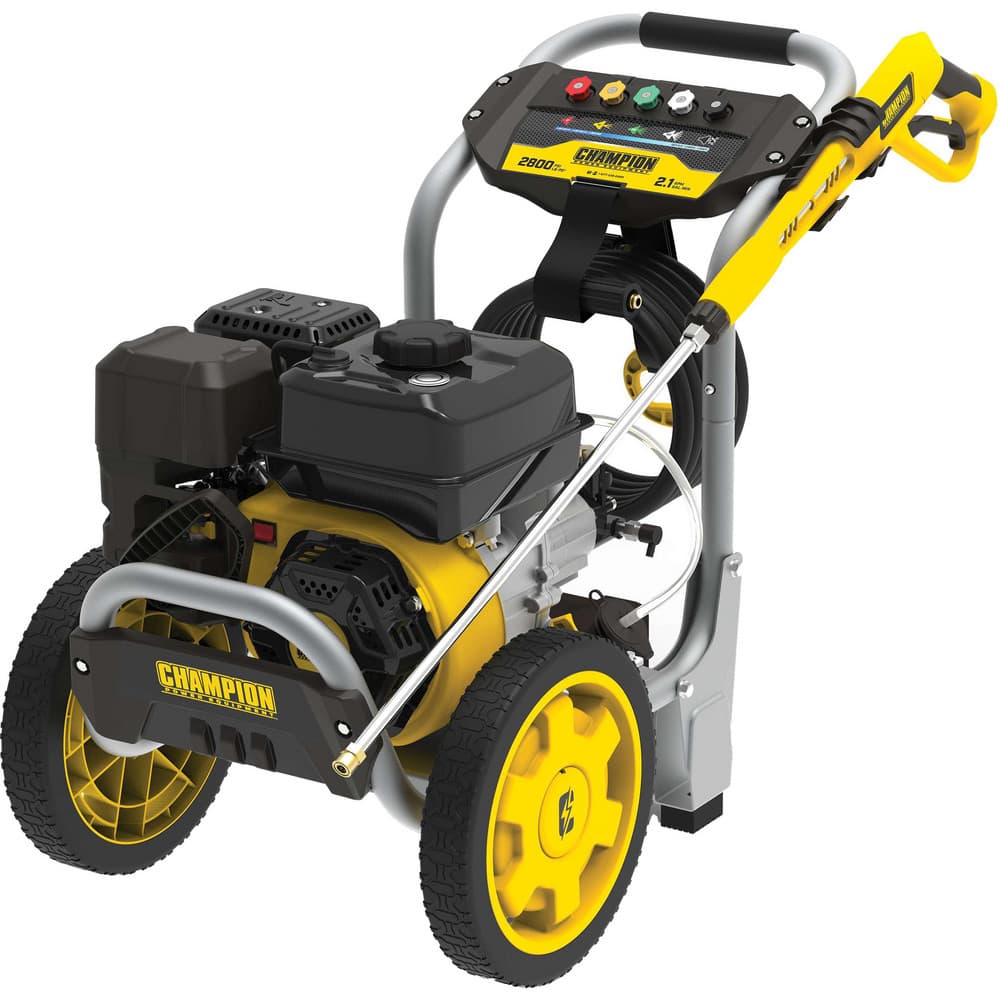 Pressure Washers; Water Type: Cold; Power Type: Gas; Duty Level: Medium; Washer Style: Cart; Flow Rate: 2; Maximum Pressure: 2800 psi; Fuel Tank Capacity: 0.9 gal; Detergent Injection: Yes; Hose Diameter: .625 in; Includes: Quick-Connect Nozzles (5); Trig