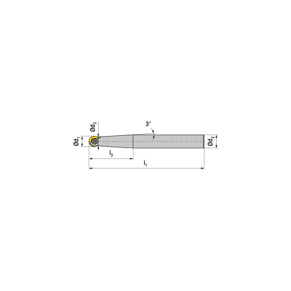 Indexable Ball Nose End Mills; Milling Diameter: 12.00 mm; Maximum Depth Of Cut: 60.00 mm; Shank Diameter: 16.00 mm; Shank Type: Cylindrical; Compatible Insert Style: ROGX; ROHX; Compatible Insert Size Code: RO.X 12..; Toolholder Style: Carbide Shank; Ser