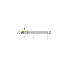 Indexable Ball Nose End Mills; Milling Diameter: 16.00 mm; Maximum Depth Of Cut: 53.00 mm; Shank Diameter: 16.00 mm; Shank Type: Cylindrical; Compatible Insert Style: ROGX; ROHX; Compatible Insert Size Code: RO.X 16..; Toolholder Style: Cylindrical Steel