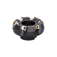 Indexable Chamfer & Angle Face Mills; Minimum Cutting Diameter (mm): 80.00; Maximum Cutting Diameter (mm): 95.00; Maximum Depth of Cut (mm): 6.00; Arbor Hole Diameter (mm): 25.40; Lead Angle: 65; Compatible Insert Size Code: SPKN42ZTR; Cutter Style: TGP;