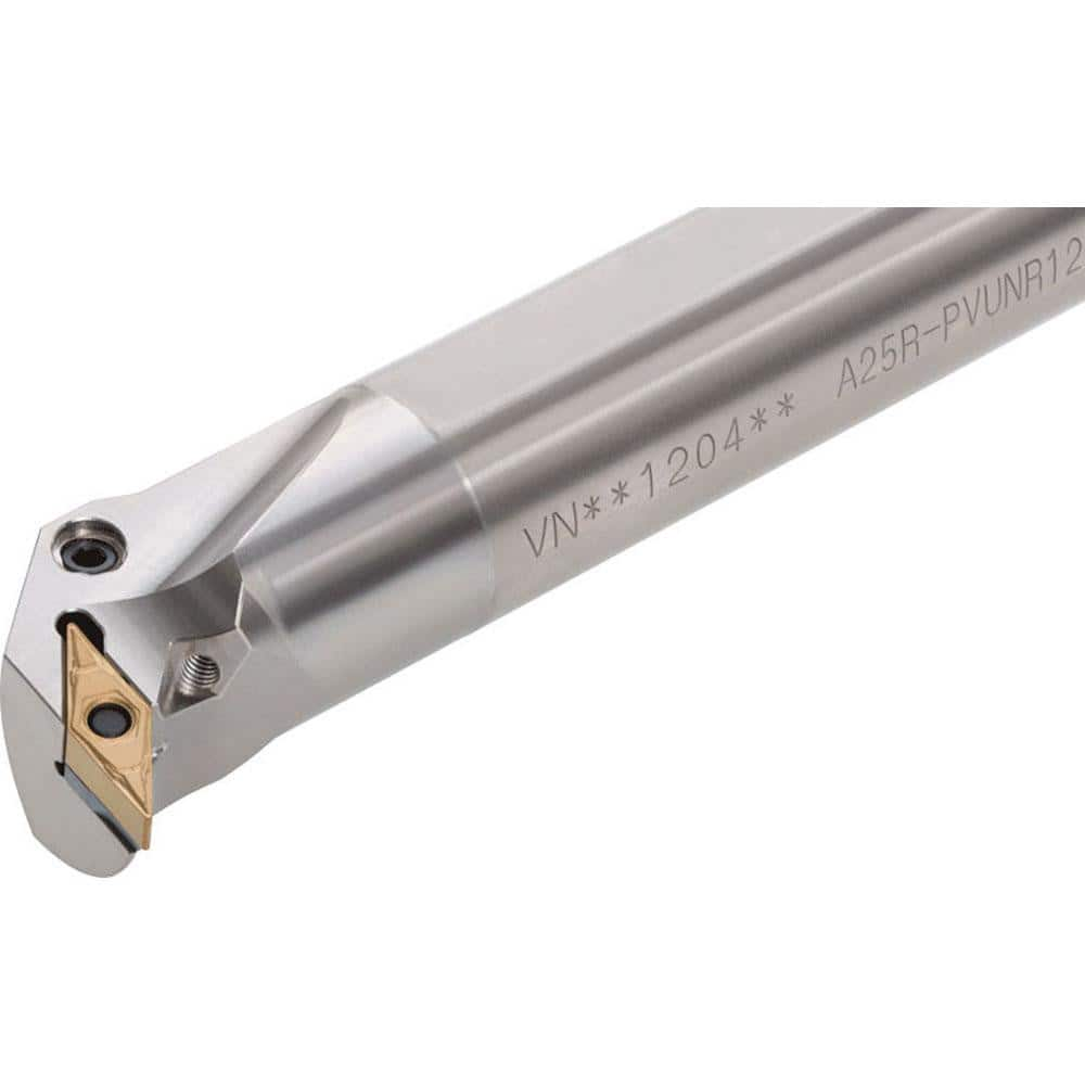 Indexable Boring Bar:  A16-PVUNL2.33-D20,  1.00 mm Shank Dia,  93.00&deg N/A Steel 12.0000″ OAL,  Lever,