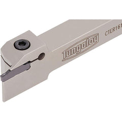 Indexable Grooving/Cut-Off Toolholders; Cutting Direction: Right Hand; Maximum Depth of Cut (mm): 20.00; Maximum Groove Width (mm): 2.49; Minimum Groove Width (mm): 1.50; Toolholder Style: CTE; Tool Material: Steel; Insert Holding Method: Clamp; Compatibl