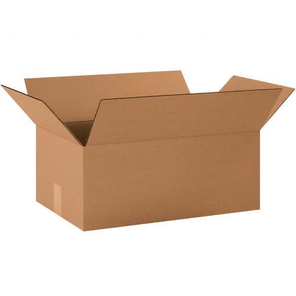 Made in USA - Pack of (25) 12" Wide x 20" Long x 7" High Corrugated Shipping Box - USA Tool & Supply