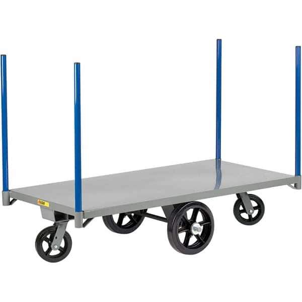 Little Giant - 2,000 Lb Capacity Steel Pipe Stake Truck - Steel Deck, 24" OAW, 48" Platform Length - USA Tool & Supply