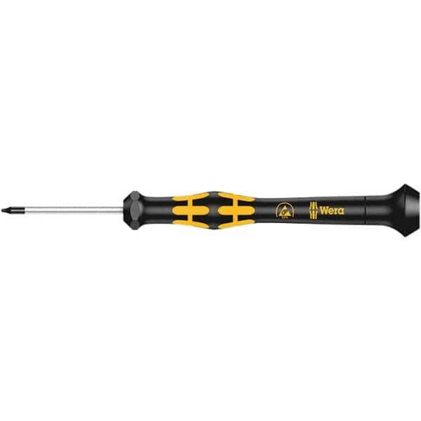 Wera - IPR1 Tamper Resistant Torx Driver - 40mm Blade Length, 137mm OAL, Ergonomic Handle - USA Tool & Supply