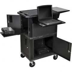 Luxor - Mobile Work Centers Type: Pull-Out Tray Shelf Storage Cabinet Load Capacity (Lb.): 300 - USA Tool & Supply