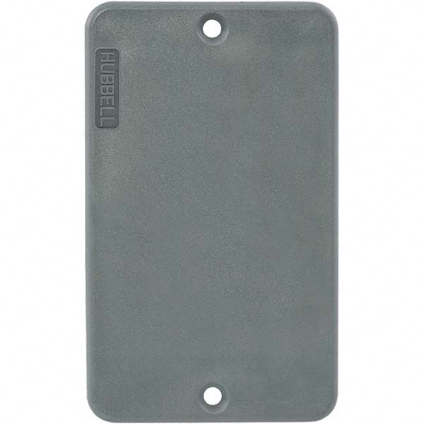 Hubbell Wiring Device-Kellems - Electrical Outlet Box & Switch Box Accessories Accessory Type: Box Cover Material: PBT Resin - USA Tool & Supply
