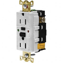 Hubbell Wiring Device-Kellems - GFCI Receptacles Grade: Industrial Color: White - USA Tool & Supply