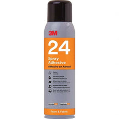 Spray Adhesive: 16 oz Aerosol Can, Orange Low Tack, 170 ° F Max Operating Temperature, High Strength Bond, Flammable