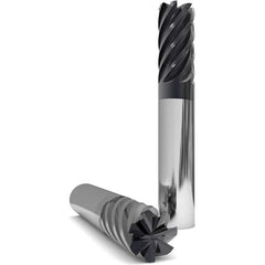 GWS - 1-1/4" Diam 4 Flute Solid Carbide 0.03" Corner Radius End Mill - USA Tool & Supply