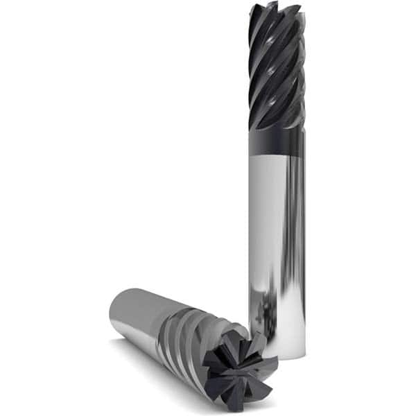 GWS - 5/16" Diam 7 Flute Solid Carbide 0.06" Corner Radius End Mill - USA Tool & Supply
