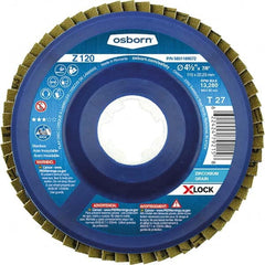 Osborn - 5" 60 Grit 5/8-11 Center Hole Type 27 Zirconia Alumina Flap Disc - USA Tool & Supply