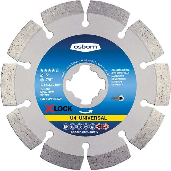 Osborn - 4-1/2 x 0.09, 7/8" Hole Diamond Cutoff Wheel - USA Tool & Supply