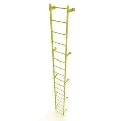 TRI-ARC - Rolling & Wall Mounted Ladders & Platforms Type: Fixed Ladder Style: Safety Cage - USA Tool & Supply