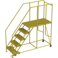 TRI-ARC - Rolling & Wall Mounted Ladders & Platforms Type: Rolling Work Platform Style: Steel Work Platform - USA Tool & Supply