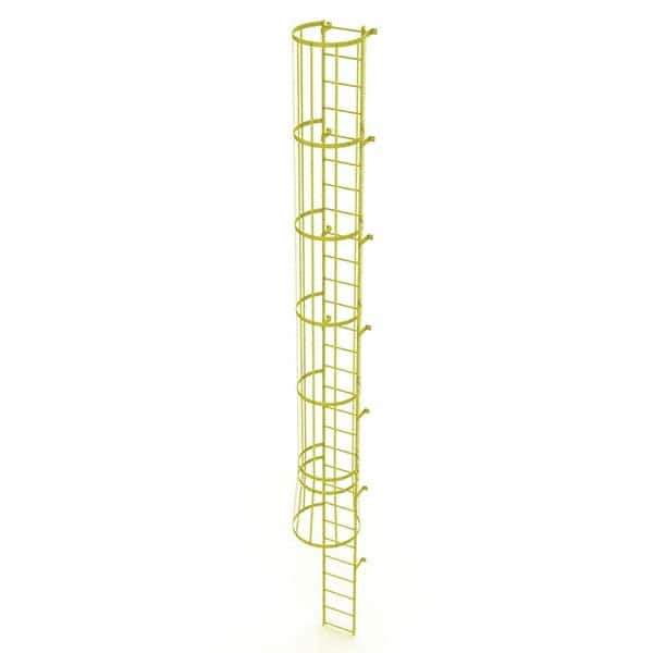 TRI-ARC - Rolling & Wall Mounted Ladders & Platforms Type: Fixed Ladder Style: Safety Cage - USA Tool & Supply