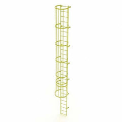 TRI-ARC - Rolling & Wall Mounted Ladders & Platforms Type: Fixed Ladder Style: Safety Cage - USA Tool & Supply