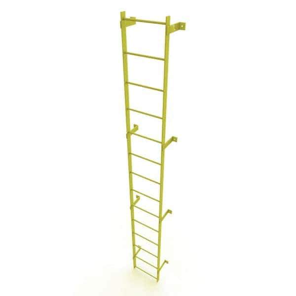 TRI-ARC - Rolling & Wall Mounted Ladders & Platforms Type: Fixed Ladder Style: Safety Cage - USA Tool & Supply