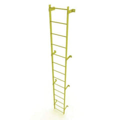 TRI-ARC - Rolling & Wall Mounted Ladders & Platforms Type: Fixed Ladder Style: Safety Cage - USA Tool & Supply