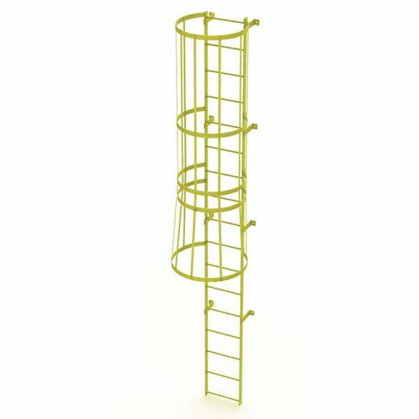 TRI-ARC - Rolling & Wall Mounted Ladders & Platforms Type: Fixed Ladder Style: Safety Cage - USA Tool & Supply