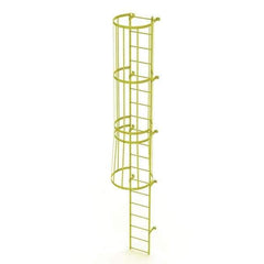 TRI-ARC - Rolling & Wall Mounted Ladders & Platforms Type: Fixed Ladder Style: Safety Cage - USA Tool & Supply
