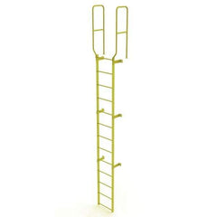 TRI-ARC - Rolling & Wall Mounted Ladders & Platforms Type: Fixed Ladder Style: Safety Cage - USA Tool & Supply