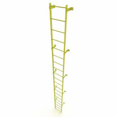 TRI-ARC - Rolling & Wall Mounted Ladders & Platforms Type: Fixed Ladder Style: Safety Cage - USA Tool & Supply