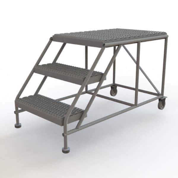 TRI-ARC - Rolling & Wall Mounted Ladders & Platforms Type: Rolling Work Platform Style: Steel Work Platform - USA Tool & Supply