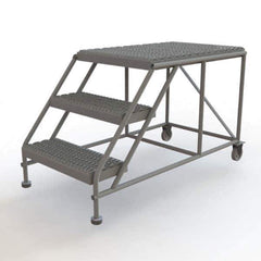TRI-ARC - Rolling & Wall Mounted Ladders & Platforms Type: Rolling Work Platform Style: Steel Work Platform - USA Tool & Supply