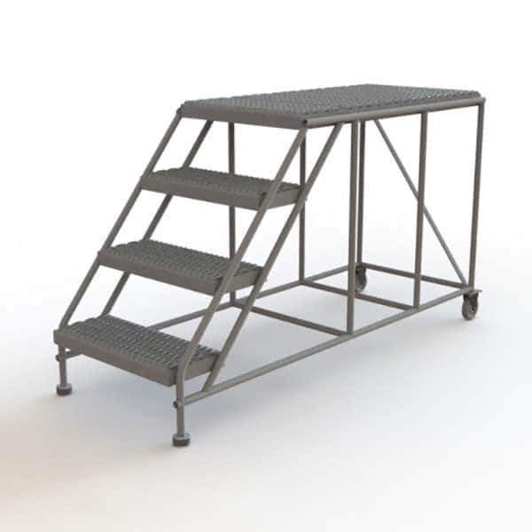 TRI-ARC - Rolling & Wall Mounted Ladders & Platforms Type: Rolling Work Platform Style: Steel Work Platform - USA Tool & Supply