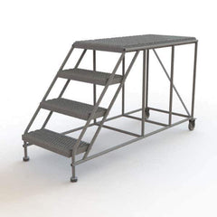 TRI-ARC - Rolling & Wall Mounted Ladders & Platforms Type: Rolling Work Platform Style: Steel Work Platform - USA Tool & Supply