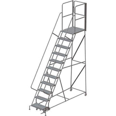 TRI-ARC - Rolling & Wall Mounted Ladders & Platforms Type: Rolling Warehouse Ladder Style: Rolling Platform Ladder - USA Tool & Supply