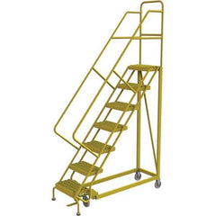 TRI-ARC - Rolling & Wall Mounted Ladders & Platforms Type: Stairway Slope Ladder Style: Forward Descent 50 Degree Incline - USA Tool & Supply