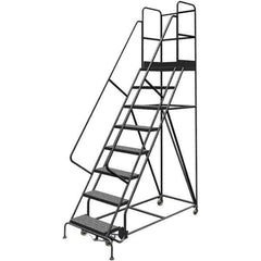 TRI-ARC - Rolling & Wall Mounted Ladders & Platforms Type: Rolling Warehouse Ladder Style: Rolling Platform Ladder - USA Tool & Supply