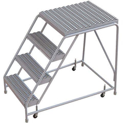 TRI-ARC - Rolling & Wall Mounted Ladders & Platforms Type: Rolling Warehouse Ladder Style: Rolling Safety Ladder - USA Tool & Supply