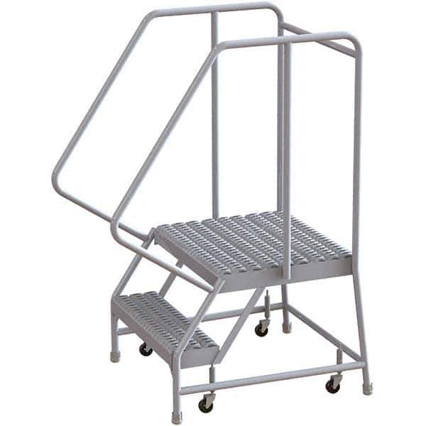 TRI-ARC - Rolling & Wall Mounted Ladders & Platforms Type: Rolling Warehouse Ladder Style: Rolling Safety Ladder - USA Tool & Supply