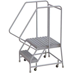 TRI-ARC - Rolling & Wall Mounted Ladders & Platforms Type: Rolling Warehouse Ladder Style: Rolling Safety Ladder - USA Tool & Supply