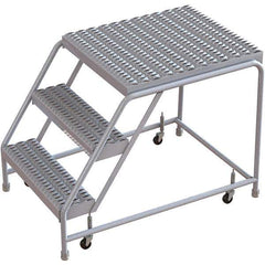 TRI-ARC - Rolling & Wall Mounted Ladders & Platforms Type: Rolling Warehouse Ladder Style: Rolling Safety Ladder - USA Tool & Supply