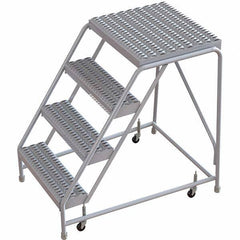 TRI-ARC - Rolling & Wall Mounted Ladders & Platforms Type: Rolling Warehouse Ladder Style: Rolling Safety Ladder - USA Tool & Supply